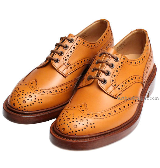 trickers bourton acorn brogue shoes from arthur knight AVBNEVR