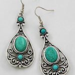 turquoise earrings TRQKORV