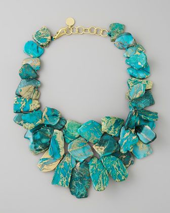 turquoise necklace clustered turquoise jasper necklace by nest at neiman marcus. PQUILIR