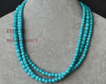 turquoise necklace | etsy IGFLQBJ