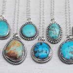 turquoise necklace - turquoise jewelry - sterling silver turquoise necklace IYMAYFO