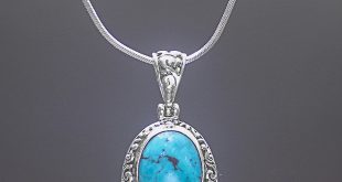 turquoise necklace turquoise sterling silver pendant necklace from indonesia - turquoise  swirls | AQYLOJA