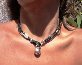 unique necklaces, beaded necklace, popular necklaces, drop necklace,  sterling silver necklaces, WVAYSVS