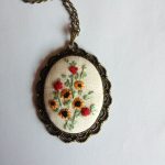 unique necklaces flower bouquet necklace unique necklace for women, long necklace fabric  jewelry OQOEQJN