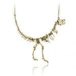 unique necklaces jane stone statement neckalce unique dinosaur skeleton pendant necklace  bronze color NSLLDHA