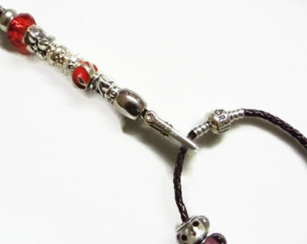 unusual jewellery bracelet fastening tool ideal for charm bracelets, red  flower XDFUHUW