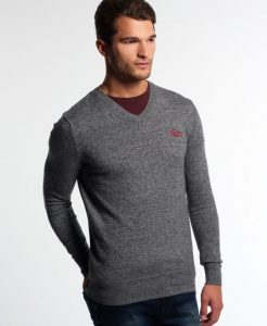 v neck jumper superdry orange label v-neck jumper grey DDBKCKL