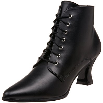 victorian boots funtasma by pleaser womenu0027s victorian-35 victorian ankle boot,black,6 ... SOLDLFI