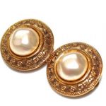 vintage earrings vintage chanel pearl earrings designer vintage chanel earrings chanel  jewelry chanel ZJLLZAX