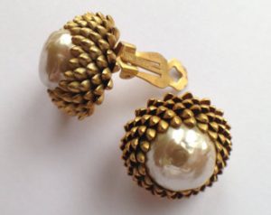 vintage earrings vintage jewellery, miriam haskell, earrings, wedding jewellery, bridal  jewellery, costume jewellery IXZATXH