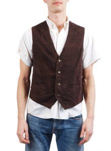 vintage jackets: leather vests men MQEVJLD