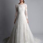 vintage lace wedding dress vintage bateau neck long sleeves lace wedding gown tbqwc024 CRPNEXQ
