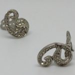 vintage marcasite earrings, clip on earrings, swirl earrings, vintage  jewelry, silver MRMFAGH