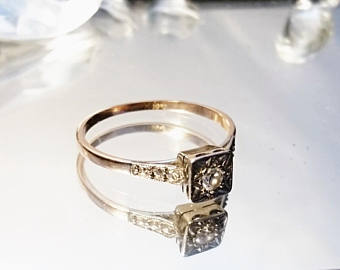 vintage rings gorgeous 20u0027s art deco 18ct gold platinum and diamond ring, vintage 18ct PVYBZHZ