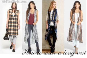 wearing a long vest the bohemian chic way | 40plusstyle.com SRWVXVV