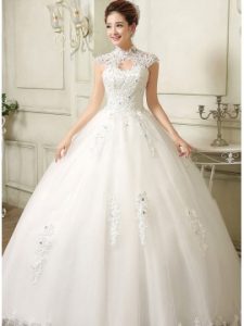 wedding ball gowns charming beaded lace open back ball gown wedding dress MONFLDZ