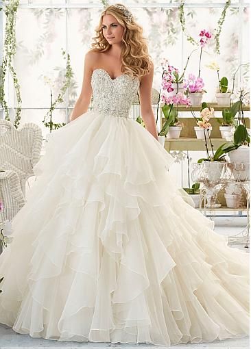 wedding ball gowns fabulous organza sweetheart neckline ball gown wedding dresses with  beadings u0026 rhinestones WZFMBQN