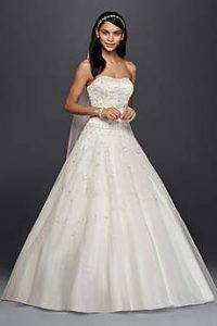 wedding ball gowns long ballgown formal wedding dress - oleg cassini RPQIDYC