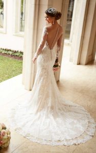 wedding dresses with sleeves 6176 wedding dress with lace sleeves by stella york TKOWHAY