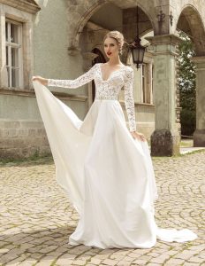 wedding dresses with sleeves summer style lace long sleeve wedding dresses 2016 v neck a line lace wedding EBFPQMD