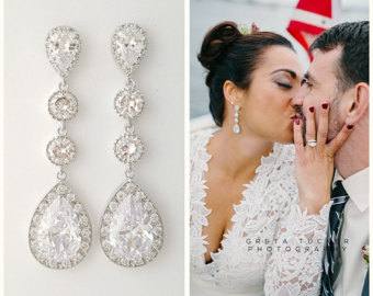wedding earrings bridal earrings | etsy JVXUKQA