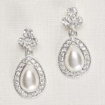 wedding earrings crystal trio and pear pearl earrings 85727124 AIHICXK