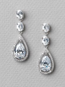 wedding earrings tara cz bridal earrings UPVLMZX