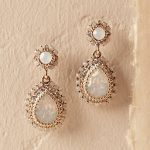 wedding jewelry maria opal earrings ESLDFJK