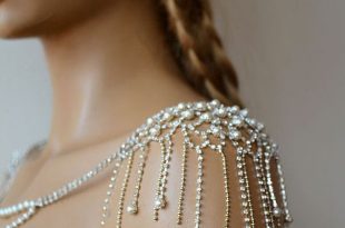 wedding rhinestone jewelry wedding dress shoulder by adbrdal DQSINQT