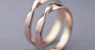 wedding ring designs rose gold mobius wedding ring set hers and von lilyemmejewelry OQRLKKM