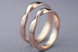 wedding ring designs rose gold mobius wedding ring set hers and von lilyemmejewelry OQRLKKM