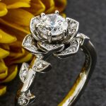 wedding rings rose engagement ring #greenlakejewelry CMJNBUA