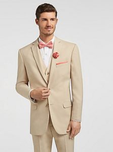 wedding suit pronto uomo tan notch lapel suit NTCRHDD