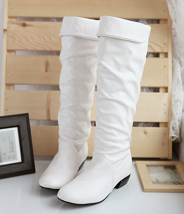 white boots for women armoire hot sexy black brown white women platform slouch knee high boots  ladies LMVPGZO