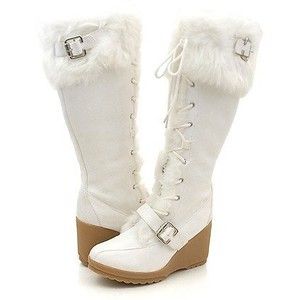 white boots for women snow boots for women | shoes boots classy furry wedge winter snow white SPLLWUN