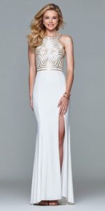 white formal dresses faviana jersey formal dress 7924 - faviana - 7924 ZUHHIGJ