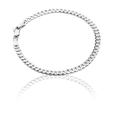 white gold anklet 10 inch white gold curb cuban chain ankle bracelet anklet for women BXSNTBD