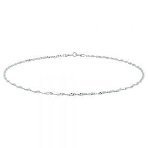 white gold anklet 27cm (11 KQIXHKV