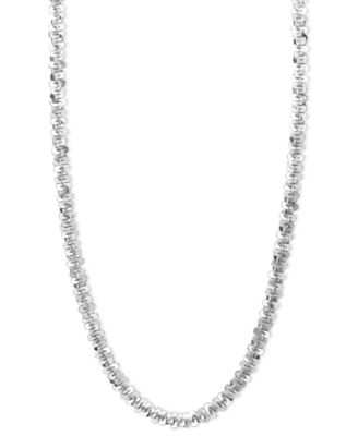 white gold chain 14k white gold necklace, 24 GAEBXIV