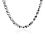white gold chain ... you are viewing this 14k white gold barrel chain link mens VUMDGDG