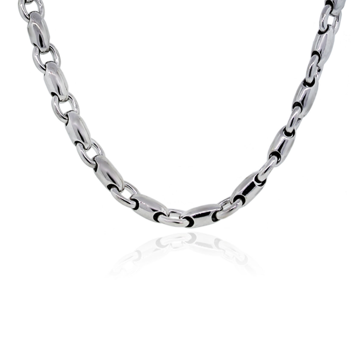 white gold chain ... you are viewing this 14k white gold barrel chain link mens VUMDGDG