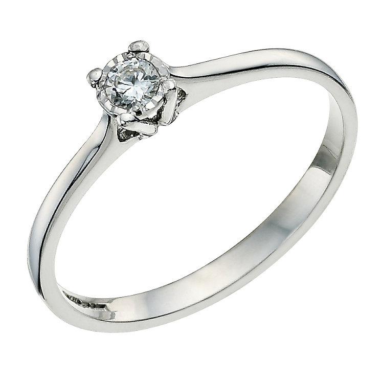 white gold diamond rings 9ct white gold diamond solitaire ring - product number 9578900 LOMXEIP