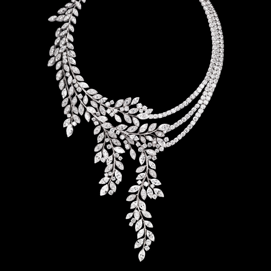 white gold jewellery limelight garden party necklace DZMEXLN