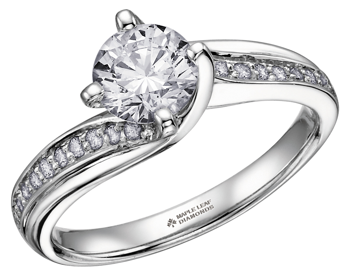 white gold jewellery ml105-engagement ring, 14k white gold, .50ct total weight, .35ct AALMOBD