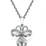 white gold pendant art deco pendant necklace drop necklaces round diamond pendant wedding  necklace OBSNGLT