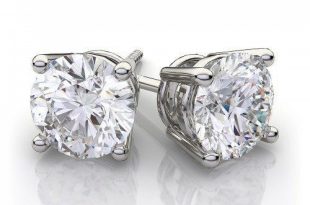 white gold stud earrings .70 ctw round diamond stud earrings in 14k white gold vs h BYGXKFE