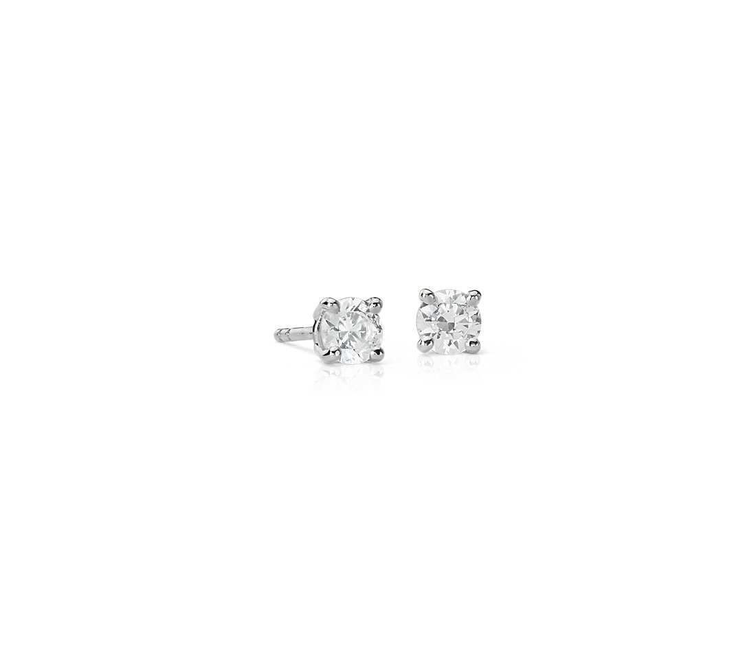 white gold stud earrings diamond stud earrings in 14k white gold (1/2 ct. tw.) CECXXWM