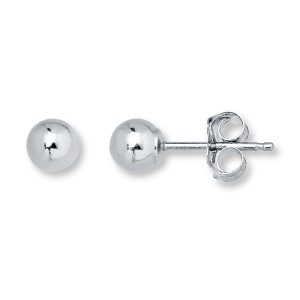 white gold stud earrings hover to zoom SBRTZOJ