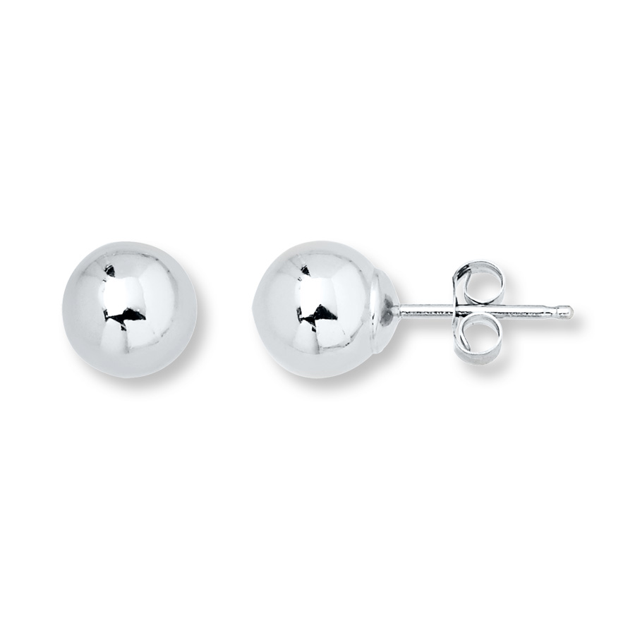 white gold stud earrings hover to zoom YPZDXEQ