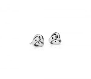 white gold stud earrings petite trio love knot stud earrings in 14k white gold (7mm) WUZYKQP